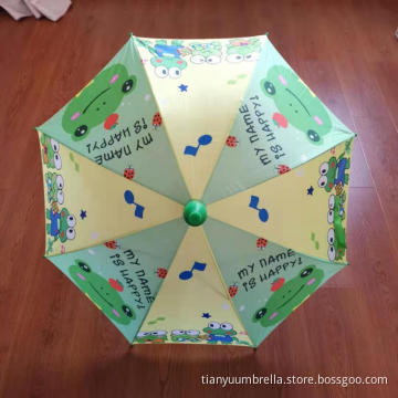 77.5CM Long Umbrellas With A Child Frog Pattern